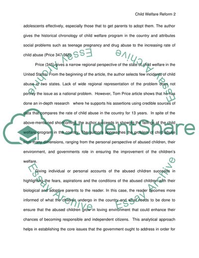 Child Welfare Reform