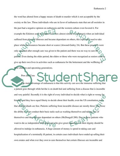 The Meaning of the Concept of Euthanasia