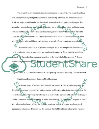 Analysis of the Articles about the Issue of Smoking