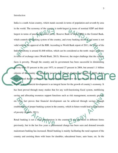 Financial Performance of Retail Banking in India