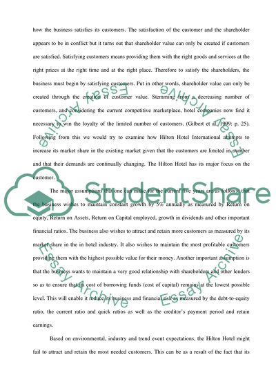 Strategic Analysis of the Hilton Hotel Corporation