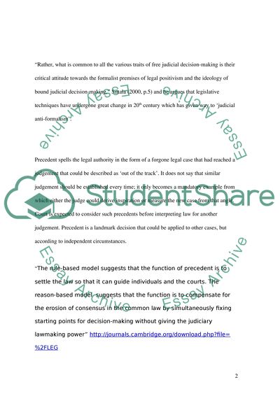 Precedent in English Law