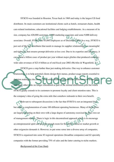 Analysis of Sysco BI Software