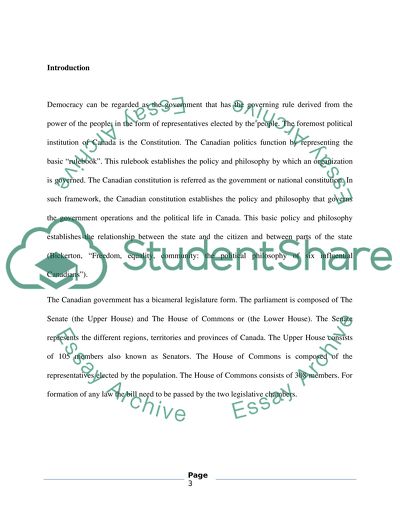 Party discipline and Canadian Democracy