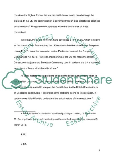 The British Constitution, Constitutional and Administrative Law