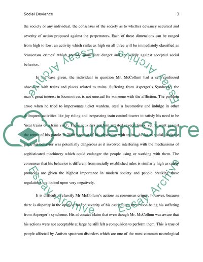 Social Deviance and Autism