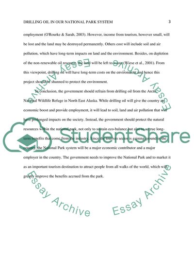 How Id vote on drilling for oil in our national park system ( against drilling)