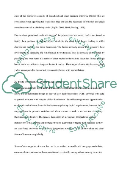 Money Policy versus Credit Market