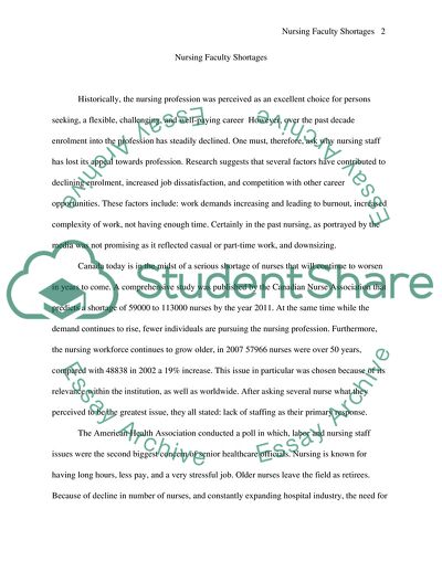 Nursing Faculty Shortages