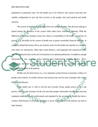 Rex Health Care and Service Line Teams