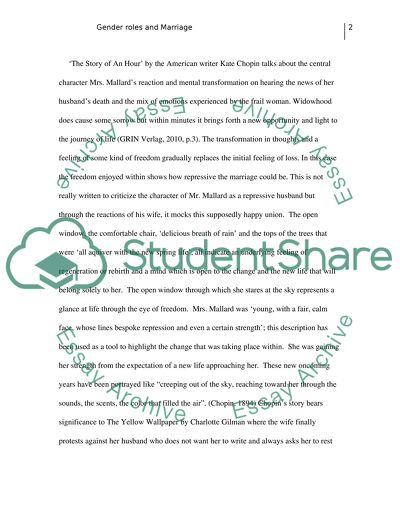 Gender roles and Marriage