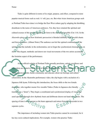 Akatombo, by Naoko Amemiya of Portland Taiko: Unique Feminine Expression in Modern Taiko