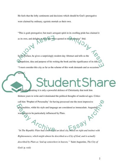 Augustines City Of God