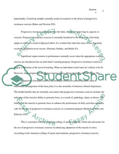 Therapeutic Exercise