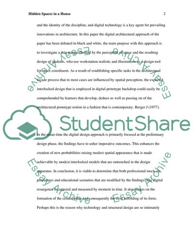 Hidden Spaces in a House