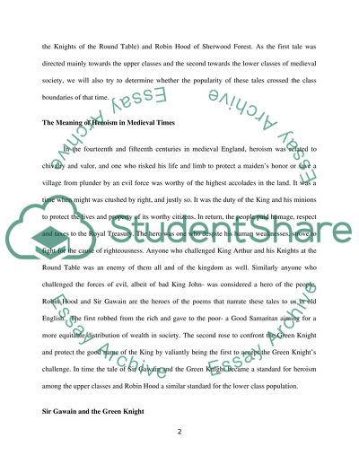 Gawain, Green Knight and Robyn Hode