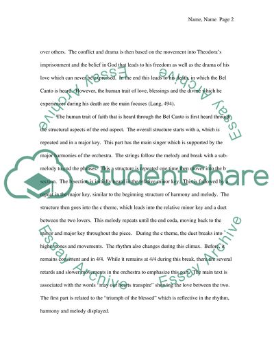 Bel canto opera: the Human condition, structure and expression