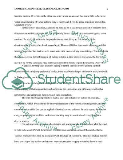 Comparing Democracy and Multiculturalism in the Classroom
