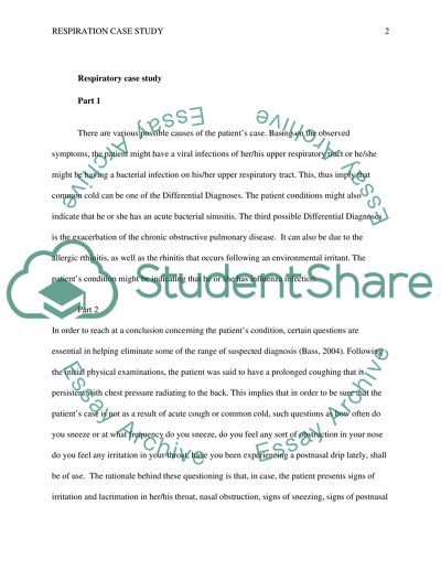 Respirtory case study