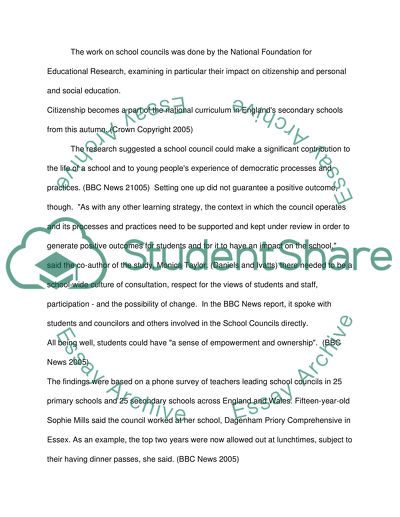 School Councils in British Schools