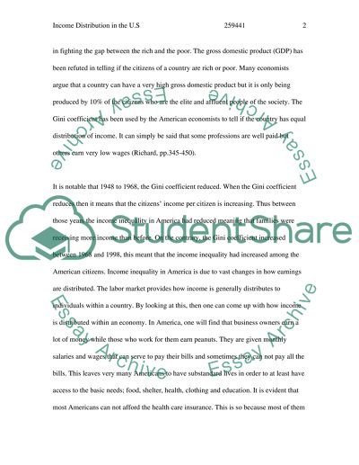 Income Distribution in the U.S