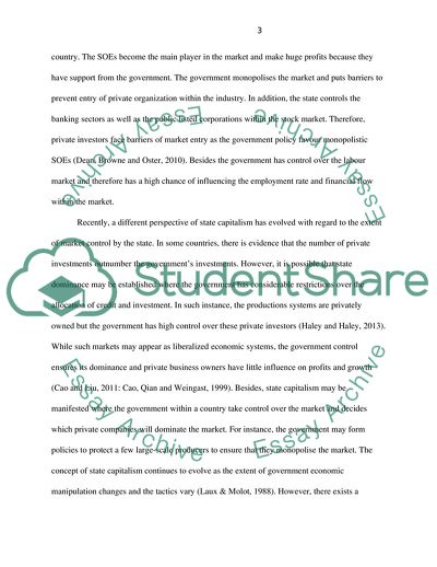 State Capitalism in China