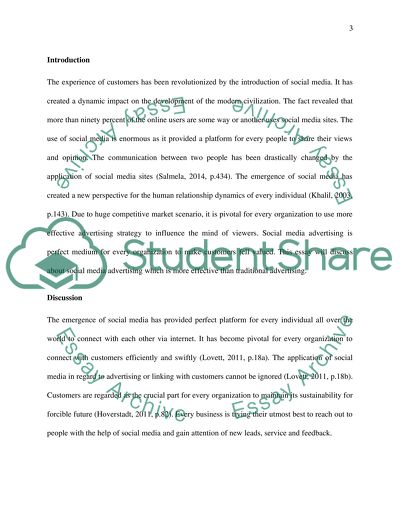 Effectiveness of Advertising Through Social Media