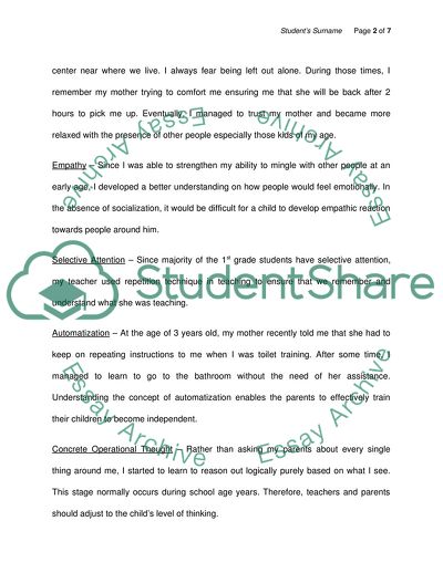 My Lifes Journey in The Play Years