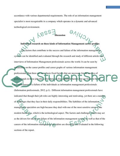 Research and Reflections on Success and Failure in IM Management