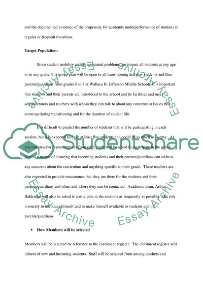 Support for Students at Wallace Jefferson Middle School