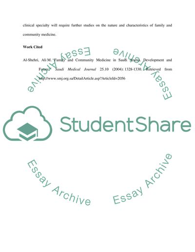 Community medicine in saudi arabia