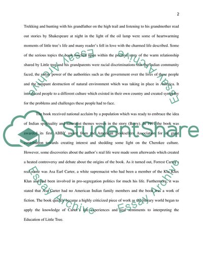 The Story Behind The Education of Little Tree