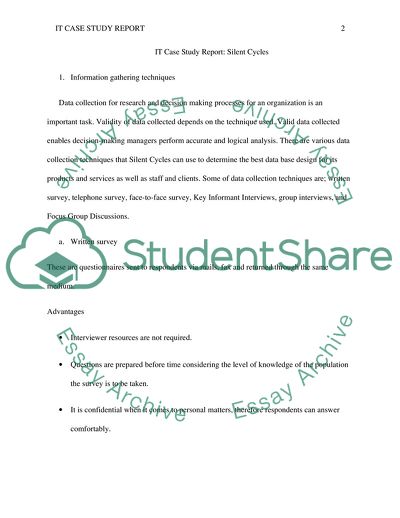 IT Study: Silent Cycles