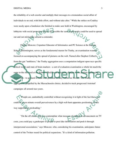 Digital Media and Political Campaigns