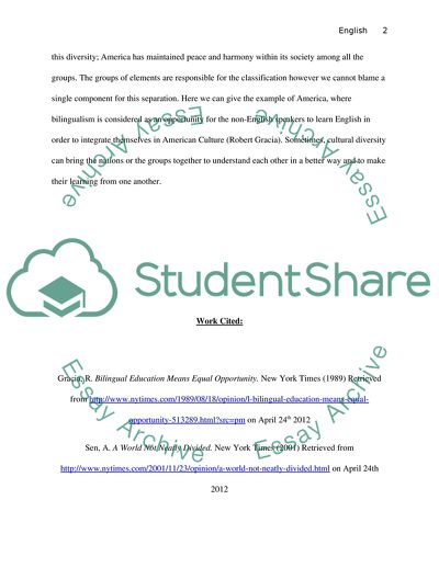 Cultural Diversity and Civilization at A World Not Neatly Divided by Amartya Sen