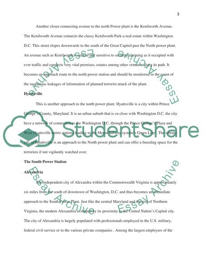 Geospatial Intelligence Assessment Detailing the Washington DC Metro Station and the Power Stations