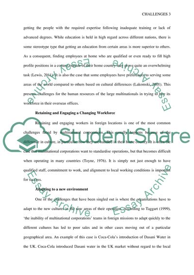Cultural Challenges Faced By Multinational Corporations in People Management