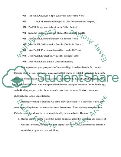 Social Justice in Catholic Teaching