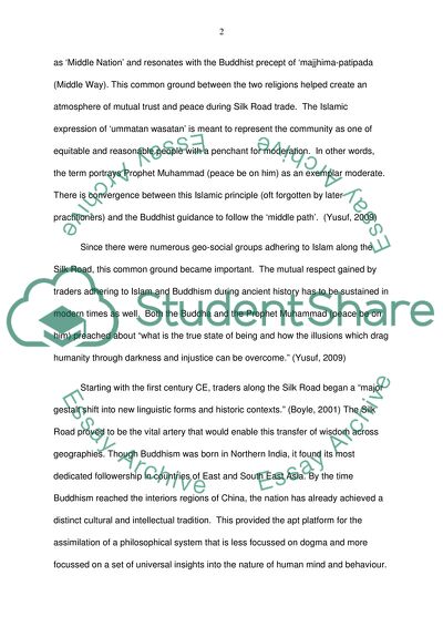 To What Degree Did Buddhism Provide a Basis for Cultural Exchange and Trade Along the Silk Road