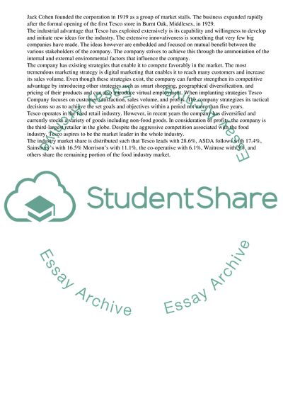 Tesco Business Strategy