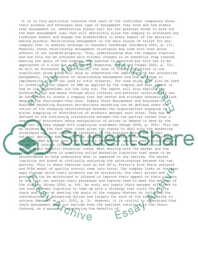 Marketing and Supply Chain Management