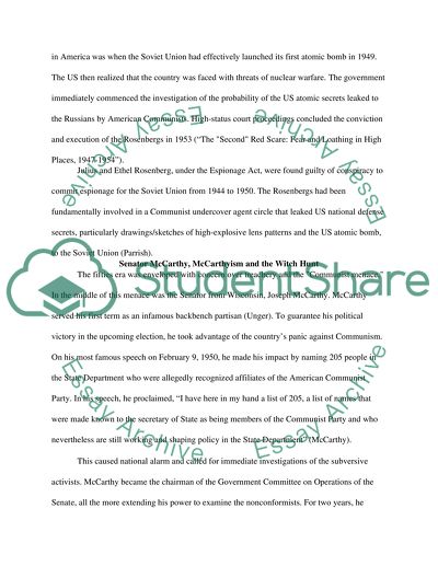 The Second Red Scare