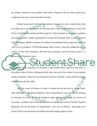 Napoleons Quest to Conquer Egypt