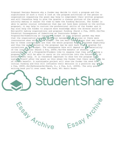 Proposal designs Seminar Unit 8