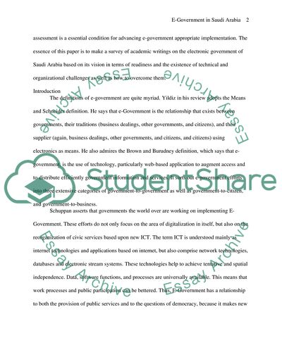 E-Government in Saudi Arabia