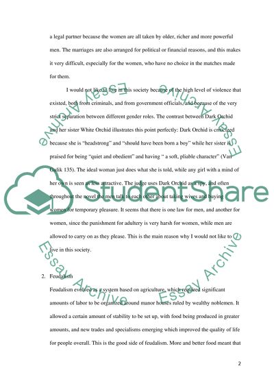 The Chinese Maze Murders, Feudalism, Chinese Universities in the Middle Ages