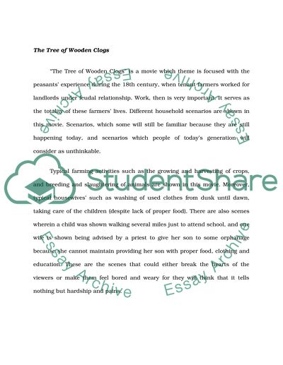 The Tree of the Wooden Clogs