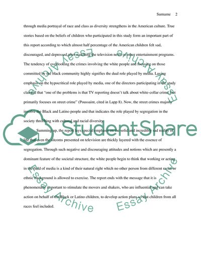 Media Images of Race and Class