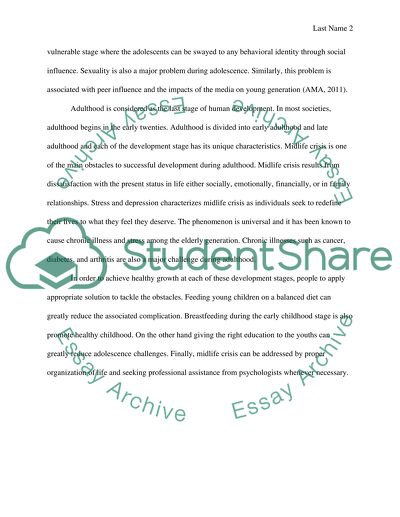 Healthy Growth and Development