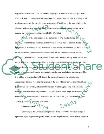 The Expansion of Wal-Mart